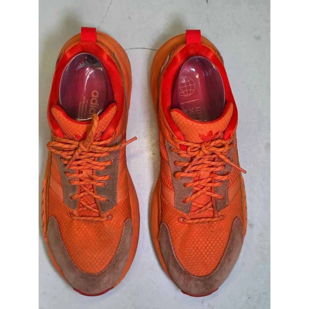 Adidas Originals ZX 22 Boost Men's Sneakers Size 9.5 UK 9 Orange Athletic‎ Shoes